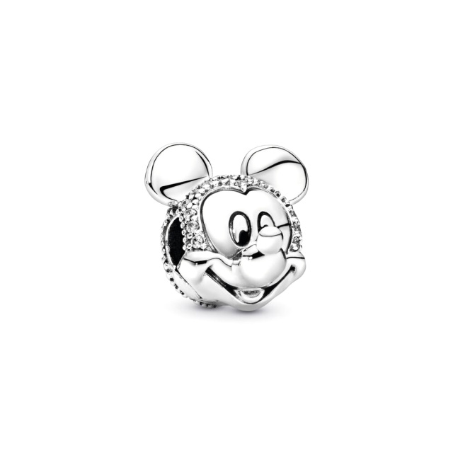 Pandora Moments Mickey egér pavé ezüst klip charm