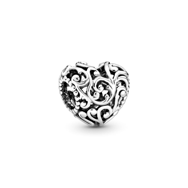Pandora Moments Fenséges szív ezüst charm