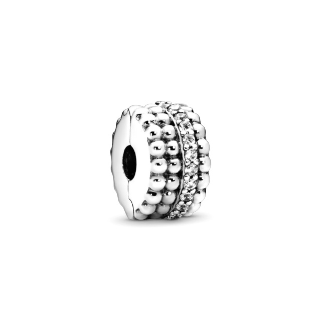Pandora Moments Gyöngyös ezüst klip charm
