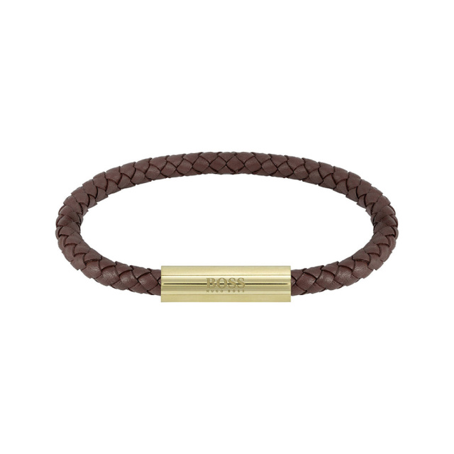 Boss Braided Leather férfi karkötő HBJ1580151