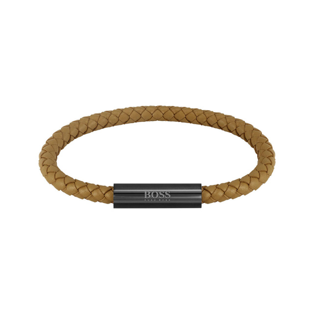 Boss Braided Leather férfi karkötő HBJ1580153