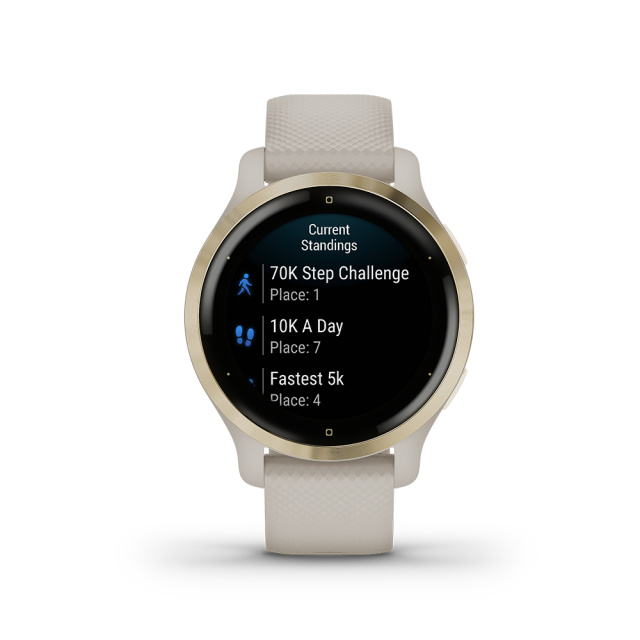 Garmin okosóra Venu 2S világos homokkő , világos arany kerettel