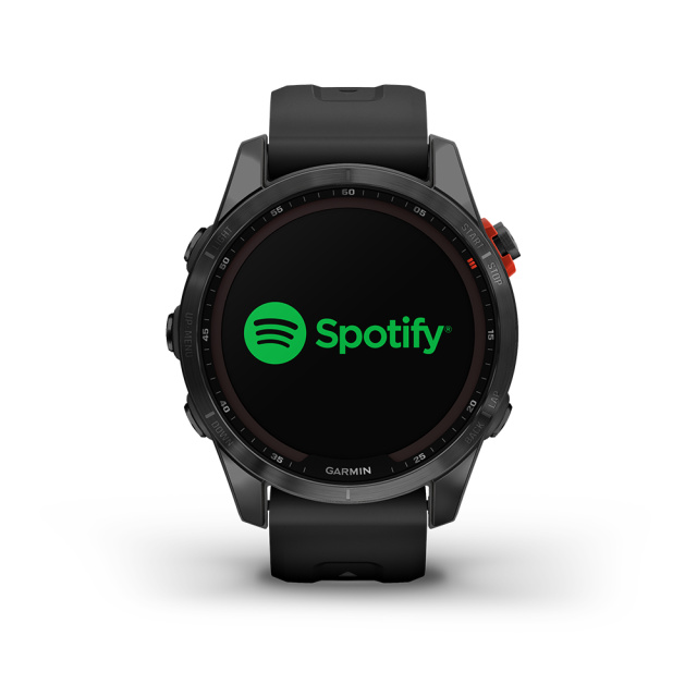 Garmin okosóra Fenix 7S Solar szürke, fekete szilikon szíjjal