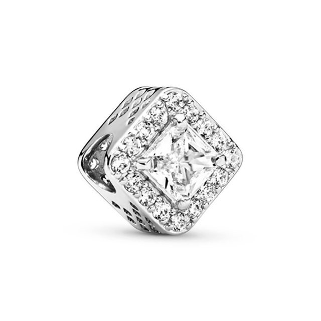 Pandora Moments Geometrikus ragyogás ezüst charm