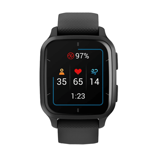 Garmin okosóra Venu Sq 2 Music Fekete, szürke kerettel