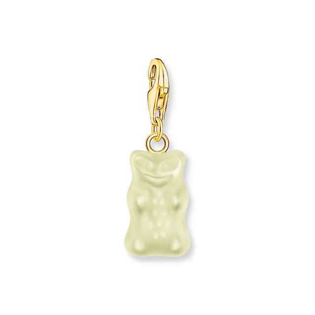 Thomas Sabo x HARIBO aranyozott fehér gumimaci női charm