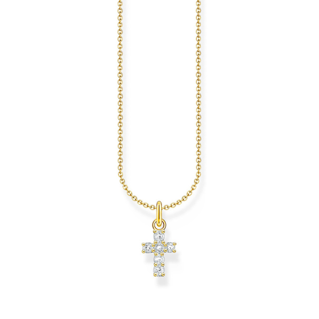 Thomas Sabo aranyozott kereszt női nyaklánc