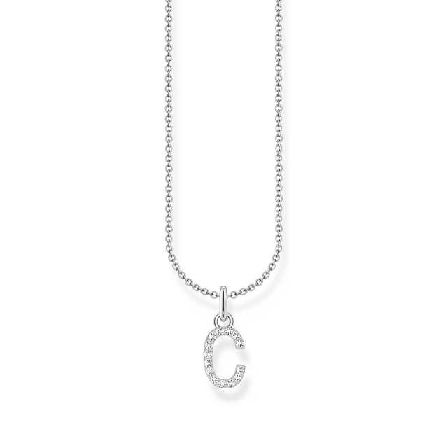 Thomas Sabo ezüst női nyaklánc C betű medállal
