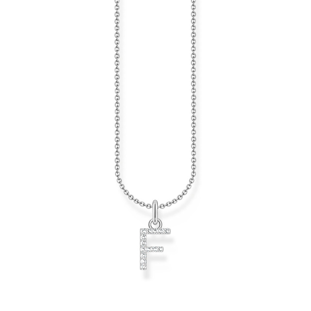 Thomas Sabo ezüst női nyaklánc F betű medállal