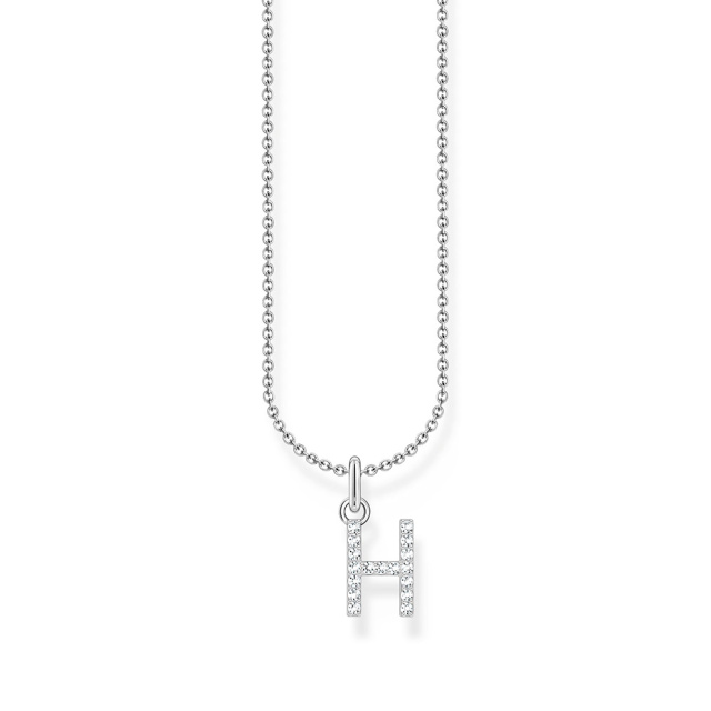 Thomas Sabo ezüst női nyaklánc H betű medállal