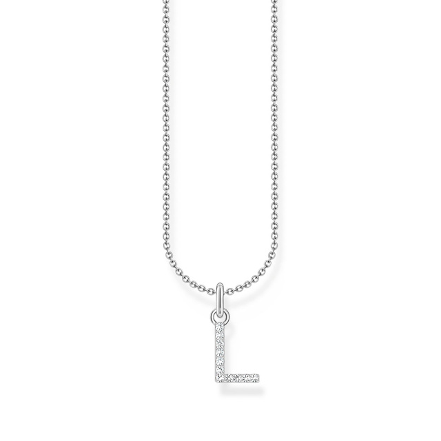 Thomas Sabo ezüst női nyaklánc L betű medállal