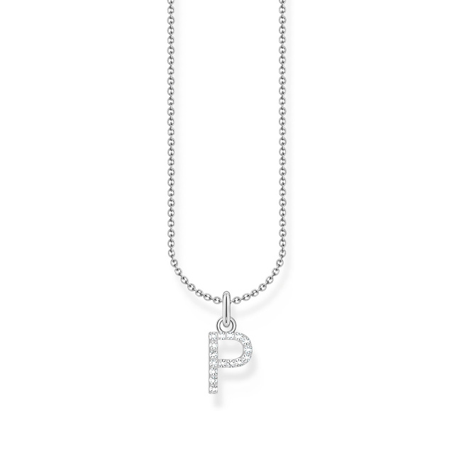 Thomas Sabo ezüst női nyaklánc P betű medállal