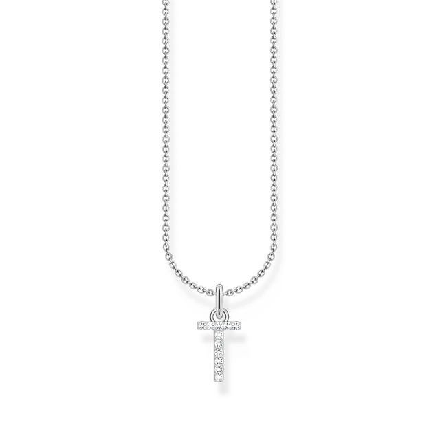 Thomas Sabo ezüst női nyaklánc T betű medállal