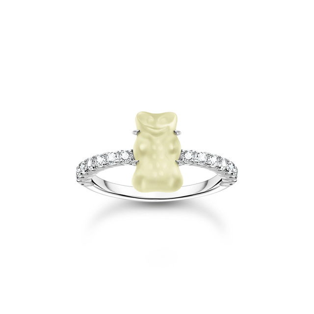 Thomas Sabo X HARIBO fehér gumimaci női gyűrű