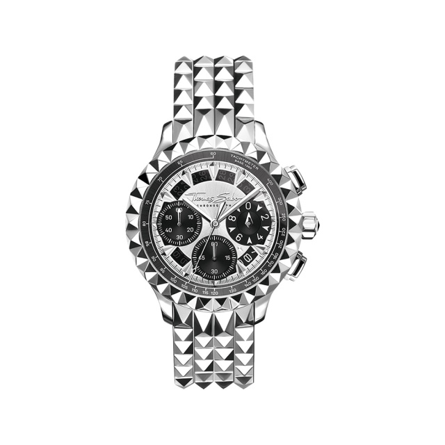 Thomas Sabo ezüst fekete férfi óra