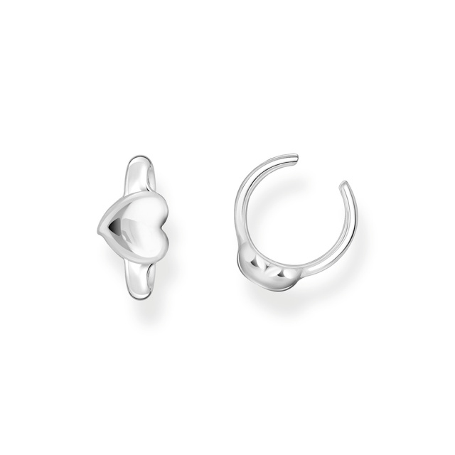 Thomas Sabo Fél pár ezüst fülgyűrű szívvel