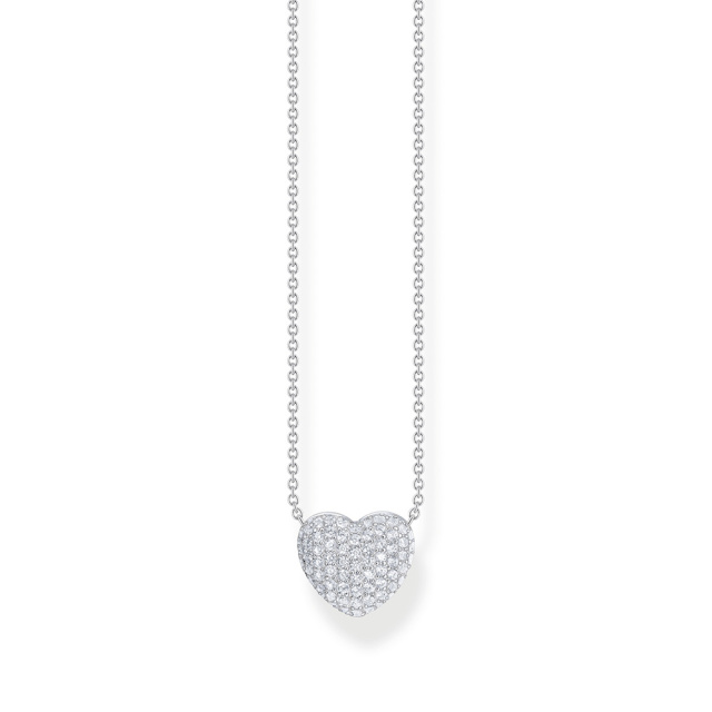 Thomas Sabo Ezüst nyaklánc cirkónia köves szív medállal