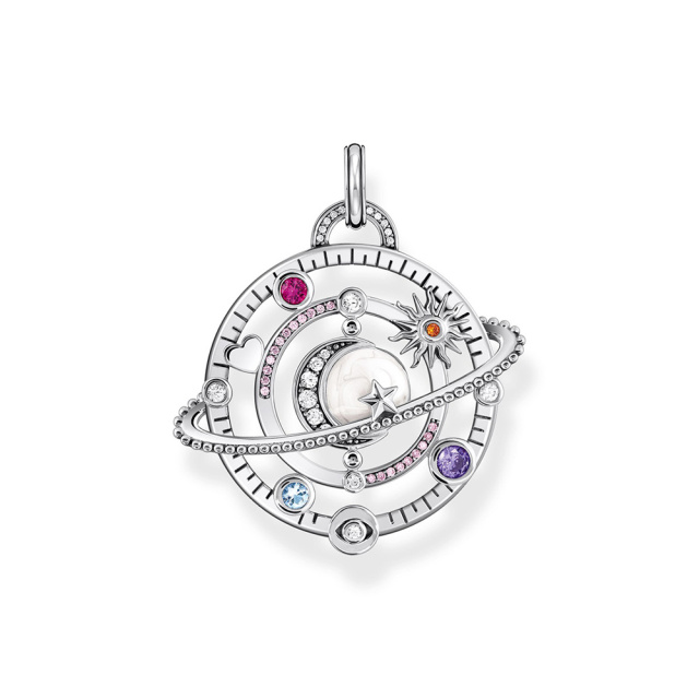 Thomas Sabo kozmikus színes köves női ezüst medál