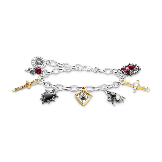 Thomas Sabo ezüst karkötő medálokkal