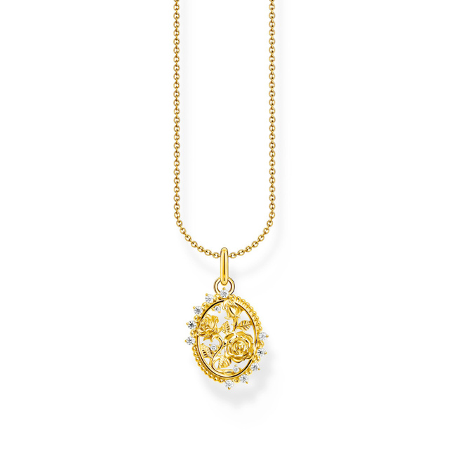 Thomas Sabo aranyozott rózsarománc nyaklánc