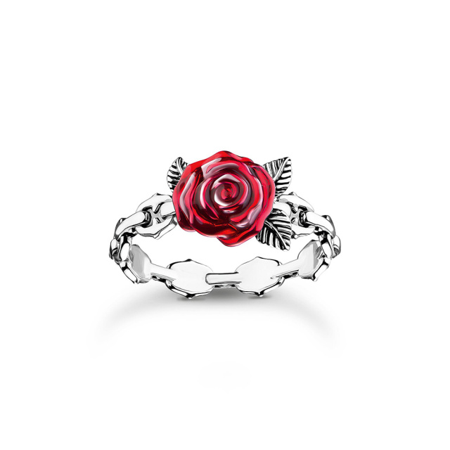 Thomas Sabo ezüst rózsarománc gyűrű
