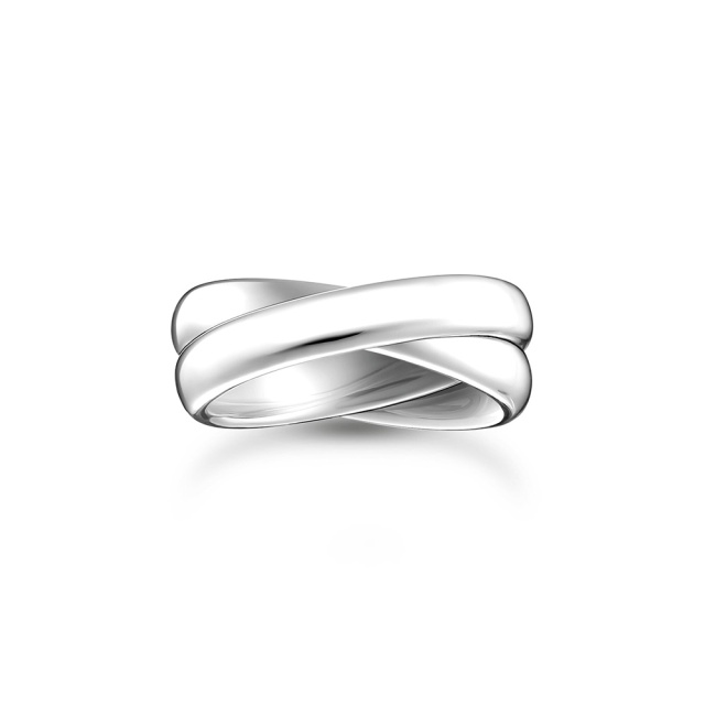 Thomas Sabo ezüst vékony gyűrű duó kivitelben