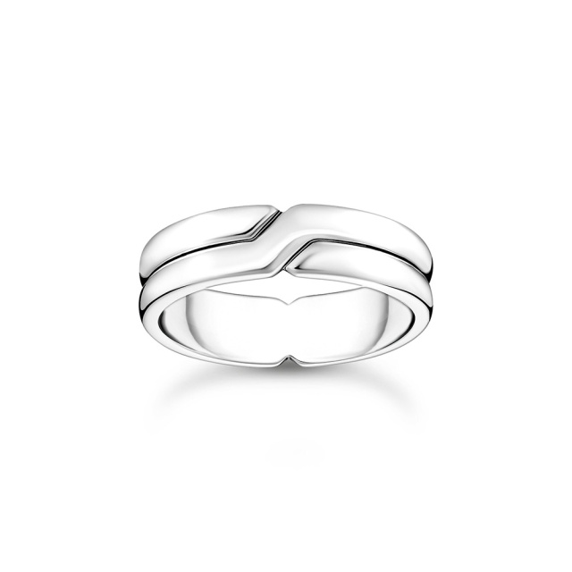 Thomas Sabo férfi ezüst keresztezett gyűrű