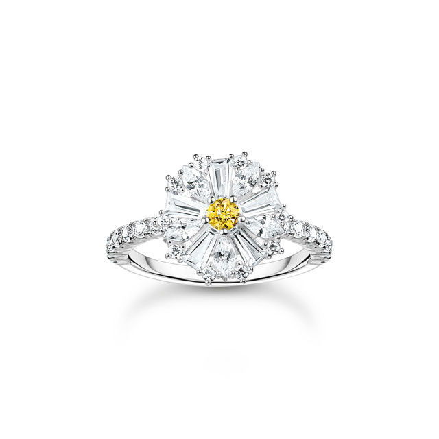 Thomas Sabo cirkónia köves ezüst százszorszép gyűrű 