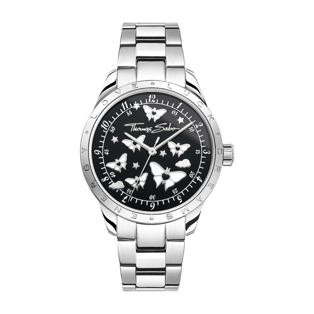 Thomas Sabo Ezüst színű női óra pillangókkal