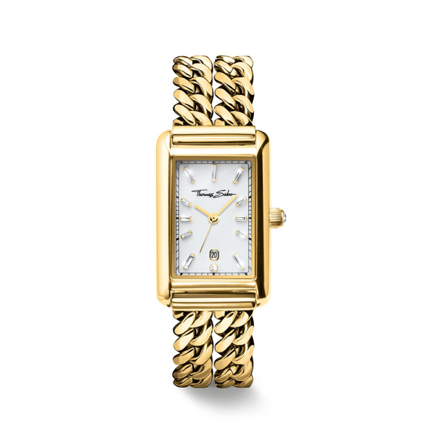 Thomas Sabo arany színű, téglalap alakú női karóra