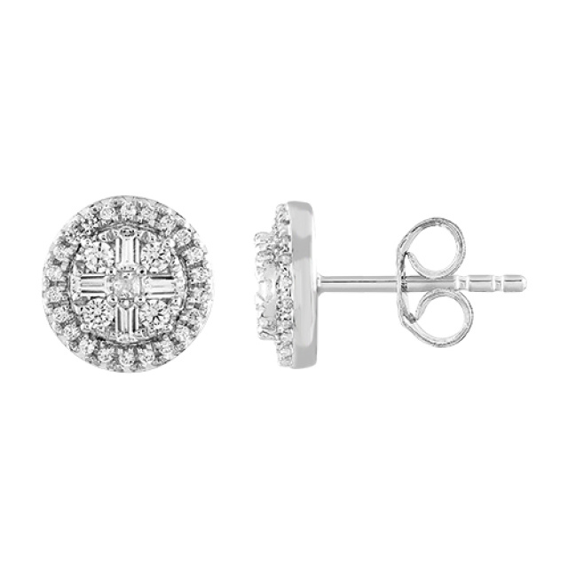 Juta fehér arany fülbevaló