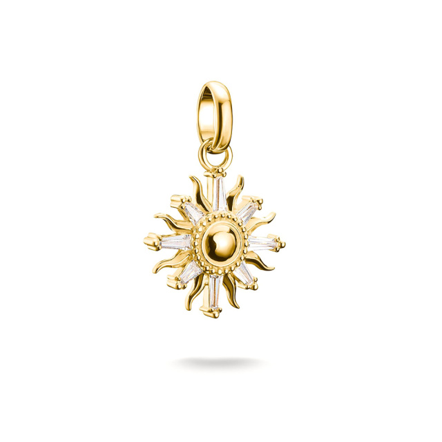Thomas Sabo Aranyozott nap medál kövekkel