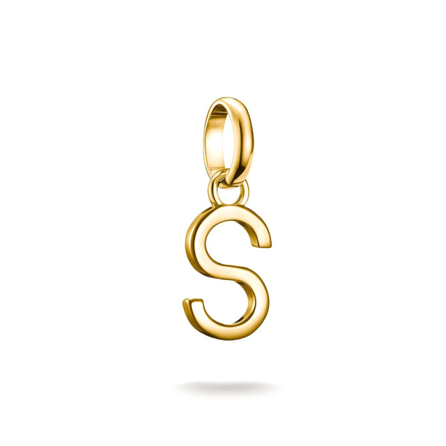 Thomas Sabo Aranyozott "S" betű connect medál