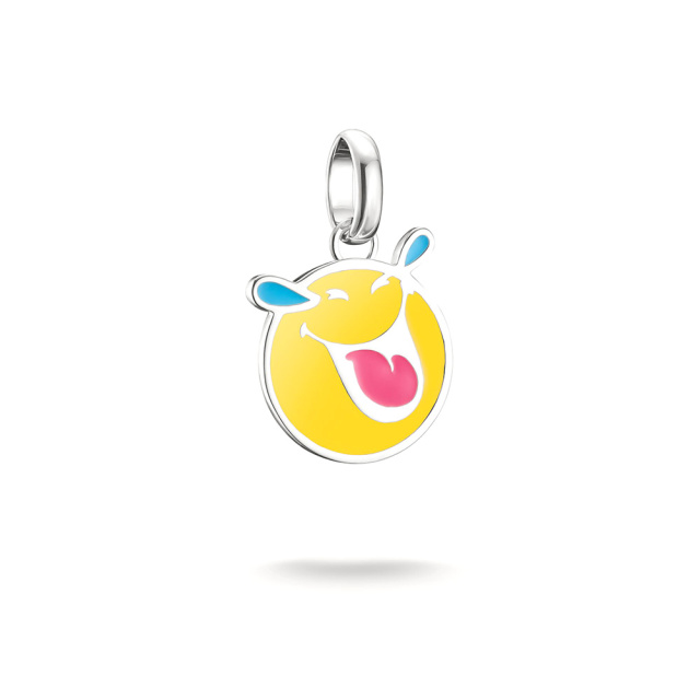 Thomas Sabo Connect SMILEYWORLD® sárga nevető emoji charm