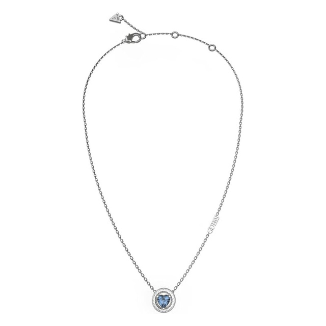 Guess női nyaklánc kék köves medállal JUBN04667JWRHLST/U