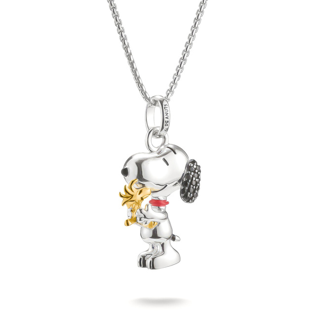 Thomas Sabo X PEANUTS aranyozott Snoopy és Woodstock lánc
