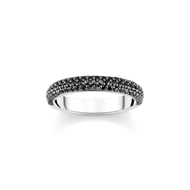 Thomas Sabo fekete köves női gyűrű