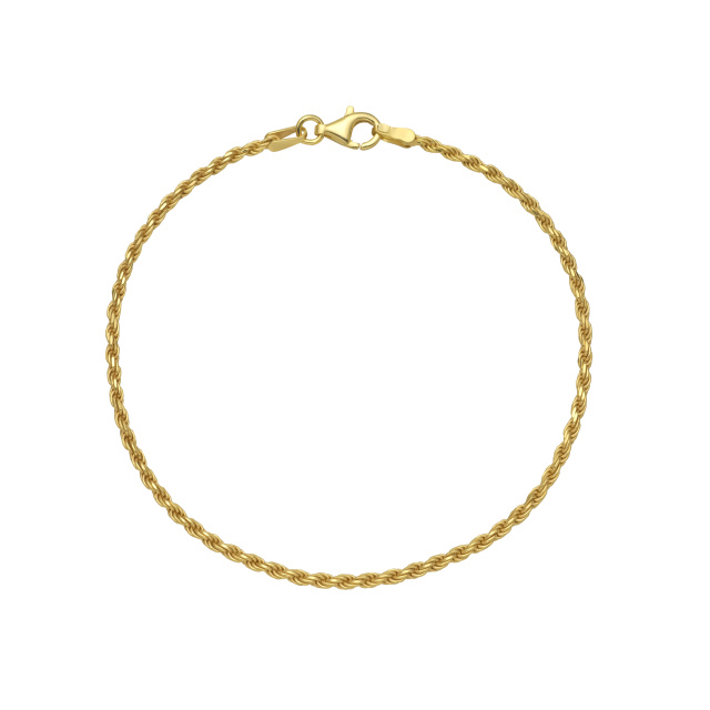 Juta női ezüst karkötő sárga arannyal futtatva