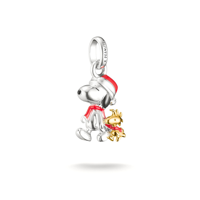 Thomas Sabo X PEANUTS Snoopy Mikulás és Woodstock connect medál