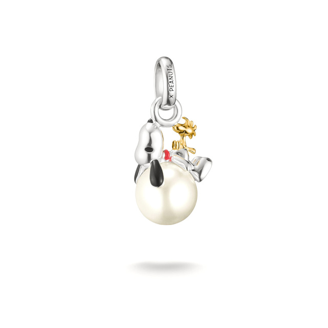 Thomas Sabo X PEANUTS Ezüst Snoopy és Woodstock connect medál gyönggyel