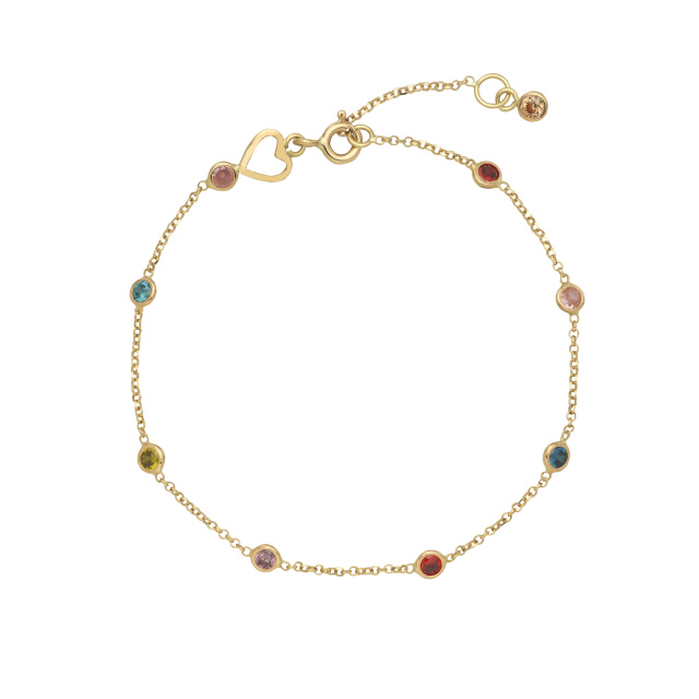 Juta sárga arany karkötő