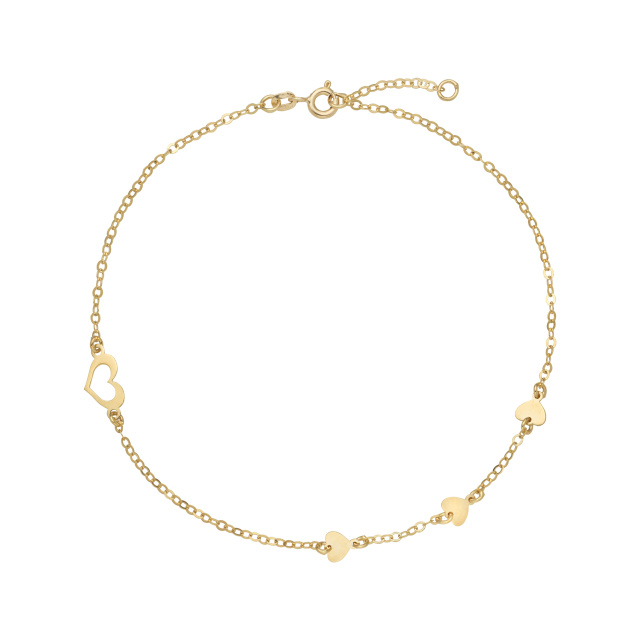 Juta sárga arany bokalánc