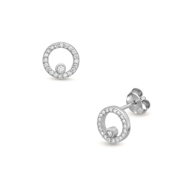 Juta ezüst fülbevaló