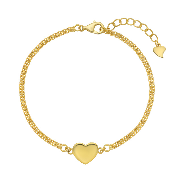 Juta ezüst karkötő sárga arannyal futtatva