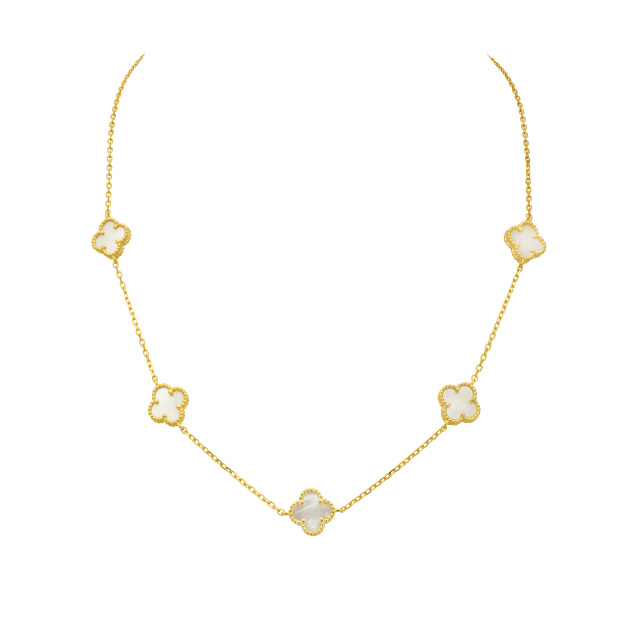 Juta ezüst nyaklánc sárga arannyal futtatva