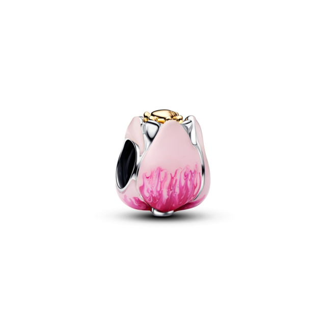 Pandora Rózsaszín tulipán charm