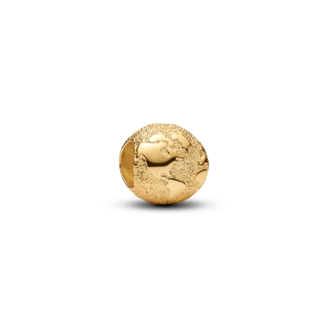 Pandora Texturált földgömb mini charm