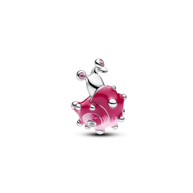 Pandora Rózsaszín csiga charm