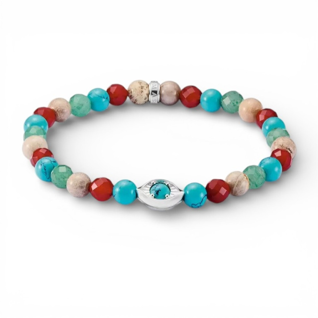 Thomas Sabo színes gyöngyös védelmező szem karkötő 