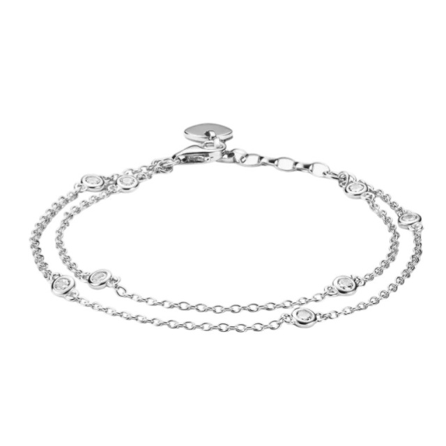 Thomas Sabo dupla ezüst karkötő cirkónia kövekkel 